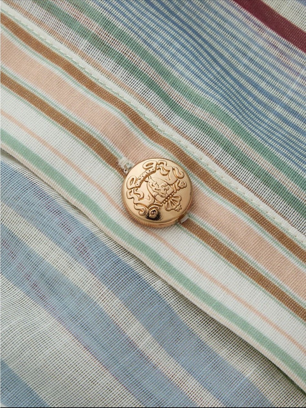 Commense Pastel Multi-Stripe Tie-Waist Mini Dress - Picture 3 of 6
